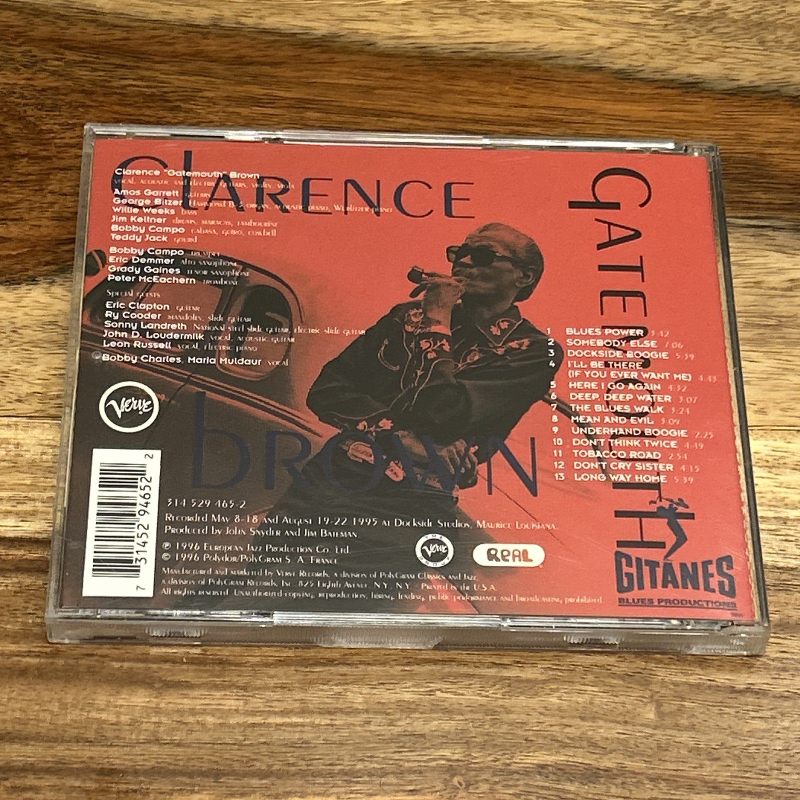 Clarence Gatemouth Brown – Long Way Home CD 1996 Blues Verve Eric Clapton