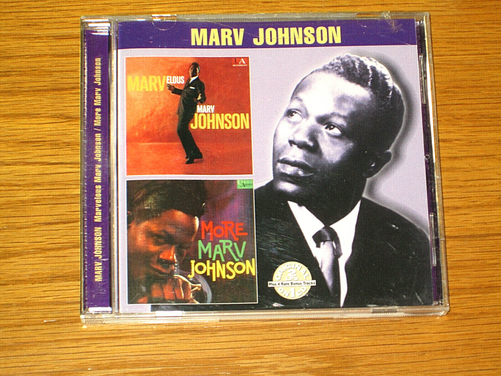 USED / NEAR MINT R&B/SOUL CD - MARV JOHNSON - "MARVELOUS" and "MORE"