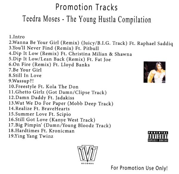 Teedra Moses: The Young Hustla Compilation - 2004 Mixtape - R&B/Hip-Hop Soul CD