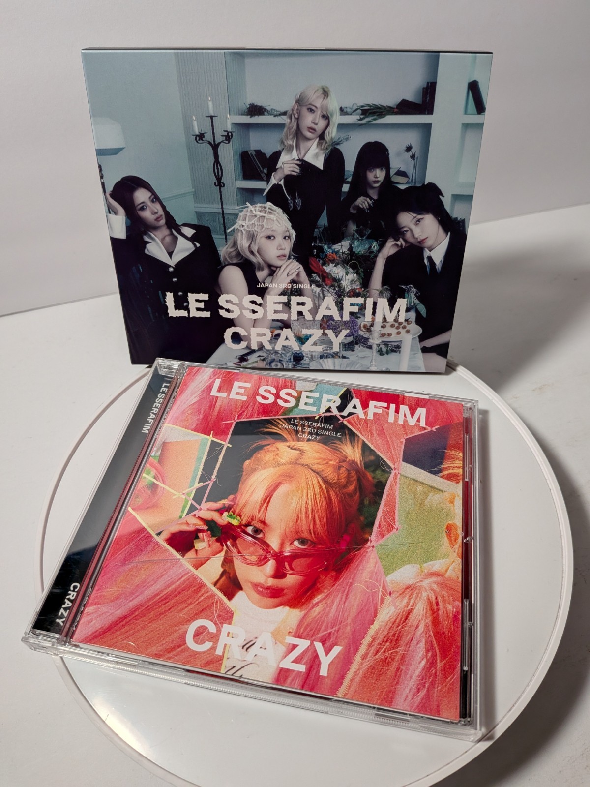 LE SSERAFIM - Japan 3rd Single Album CRAZY Limited Edition CD 2 Different Copies