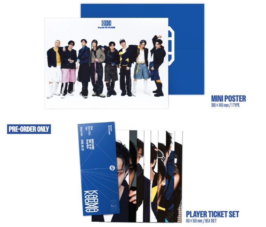STRAY KIDS [KARMA] The 4th Album CD+Photo Book+10 Card+Sticker+Poster+POB+GIFT