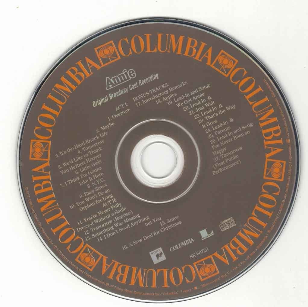 OCR 6 CD LOT Annie+Pajama Game+Finians Rainbow+Kismet+Chorus Line+Sound Of Music