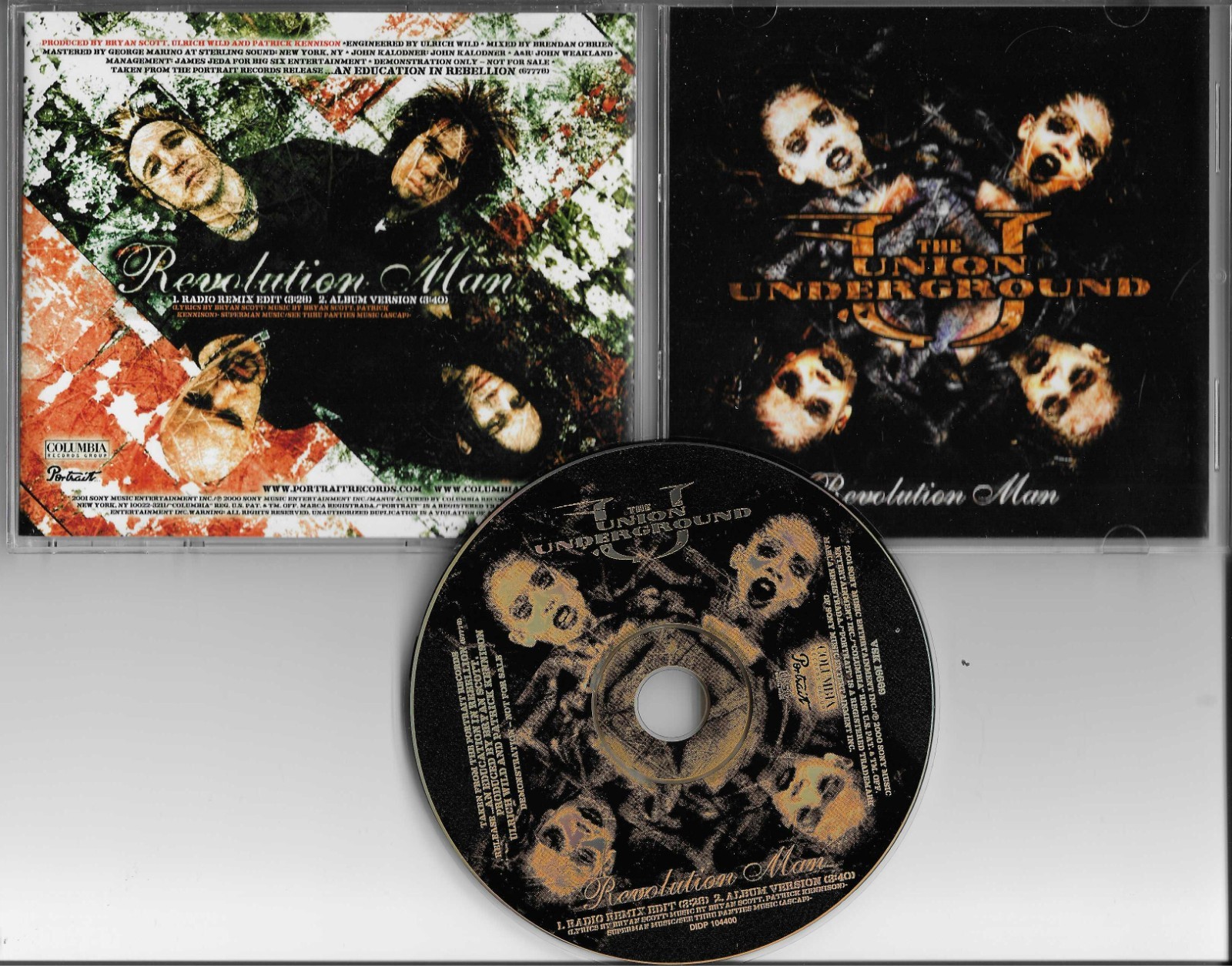 UNION UNDERGROUND Revolution RARE REMIX PROMO Radio DJ CD Single USA 2001