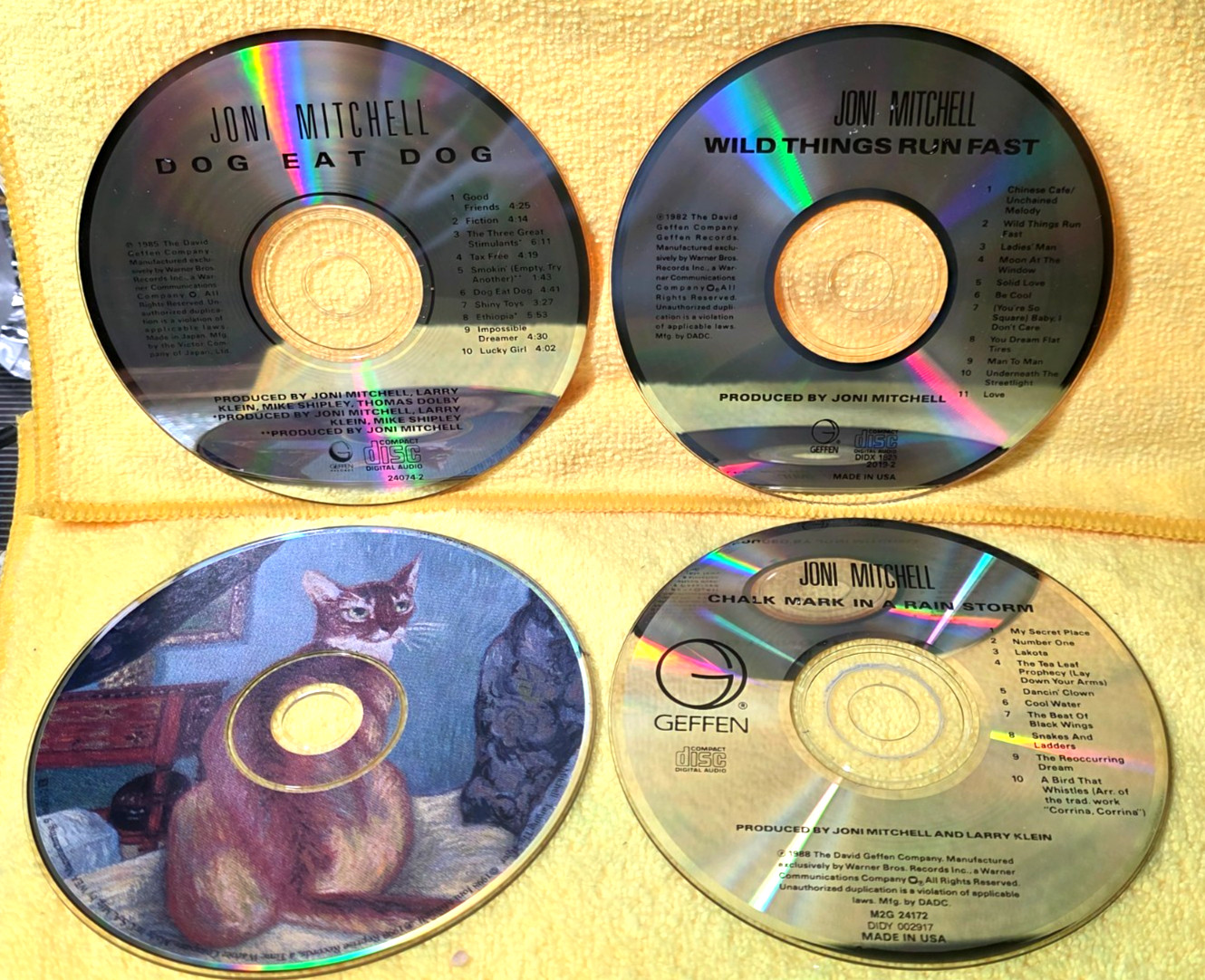 JONI MITCHELL (4) CD LOT VG COND / FREE SHIP / READ DESCRIPTION DISCS R NM COND