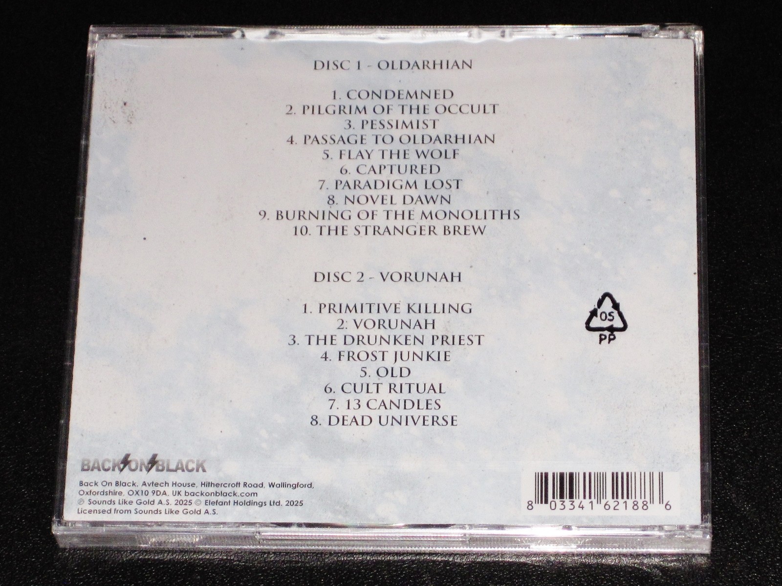 Sarke: Oldarhian + Vorunah 2 CD Set 2025 Back On Black Records UK BOBV1184CD NEW