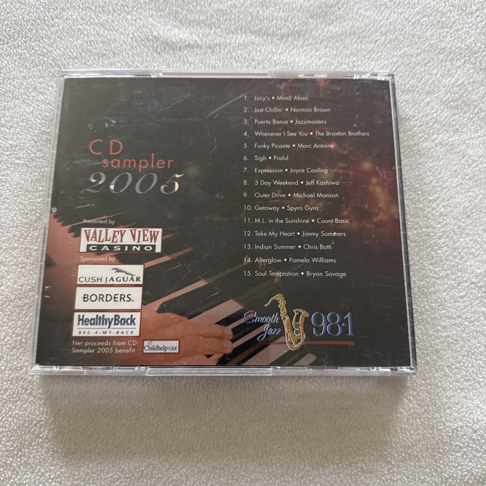 SMOOTH JAZZ 98.1 CD Sampler 2005 OOP Compilation Mindi Abair Norman Brown More !