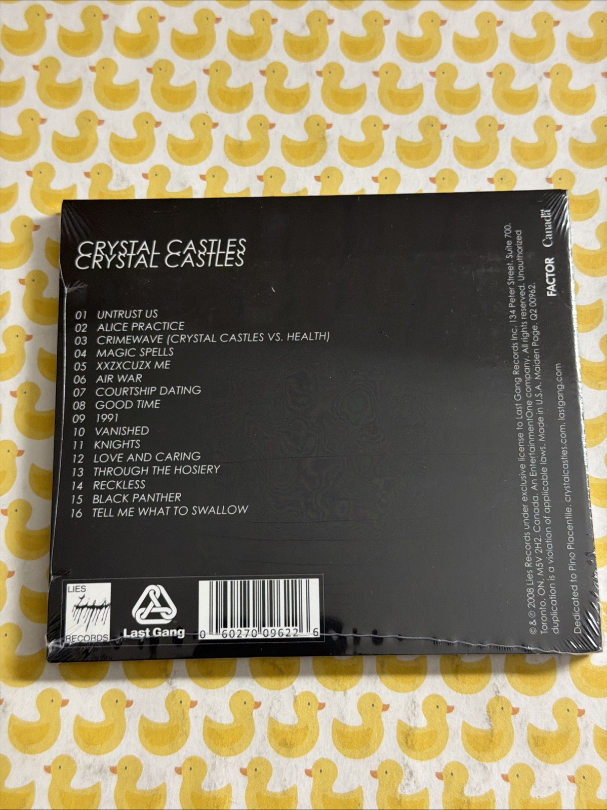 CRYSTAL CASTLES S/T + ALICE GLASS PREY IV SOLO CD BRAND NEW SEALED lot health