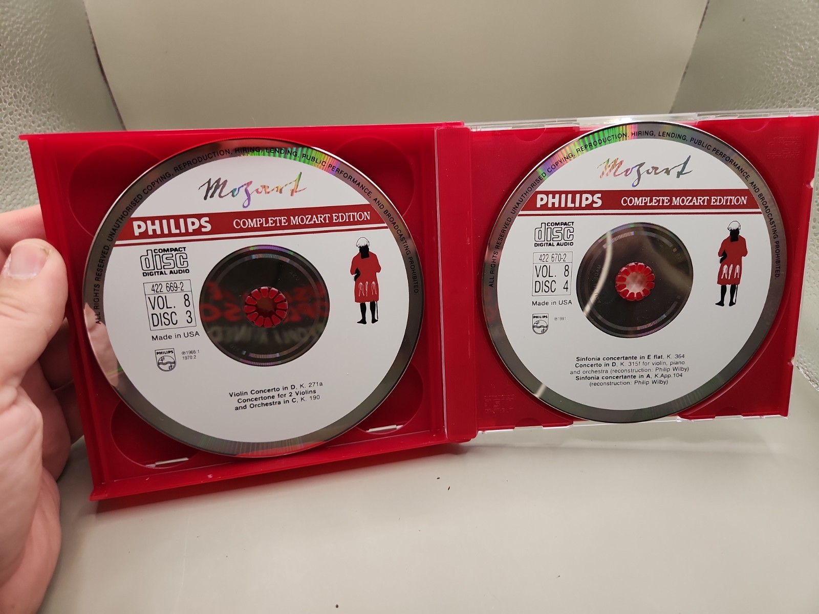 Complete Mozart Edition Violin Concertos Philips CD 4Disc Set + Book no slipcase
