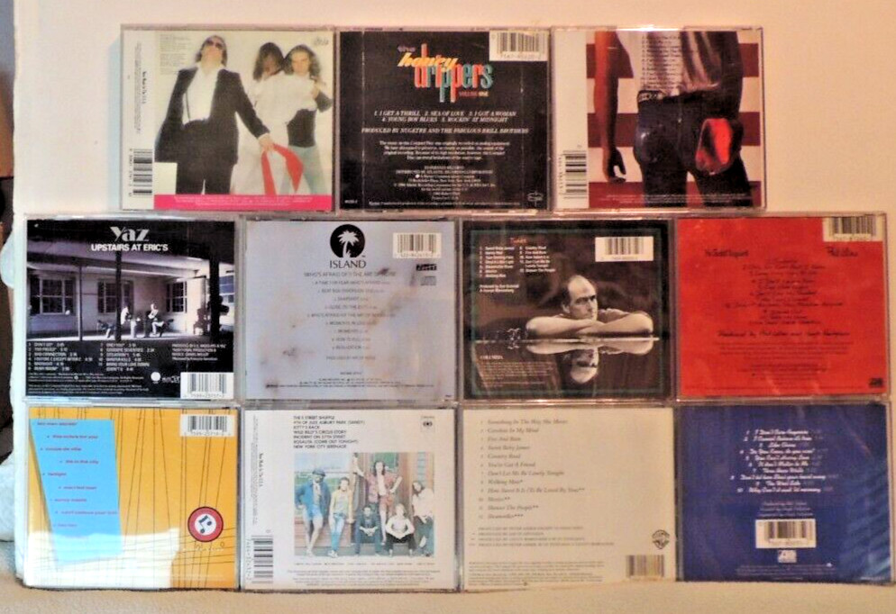 1970's/80's Rock 11 CD lot; Bruce S.(2), P. Collins(2), Meat Loaf, J. Taylor(2)