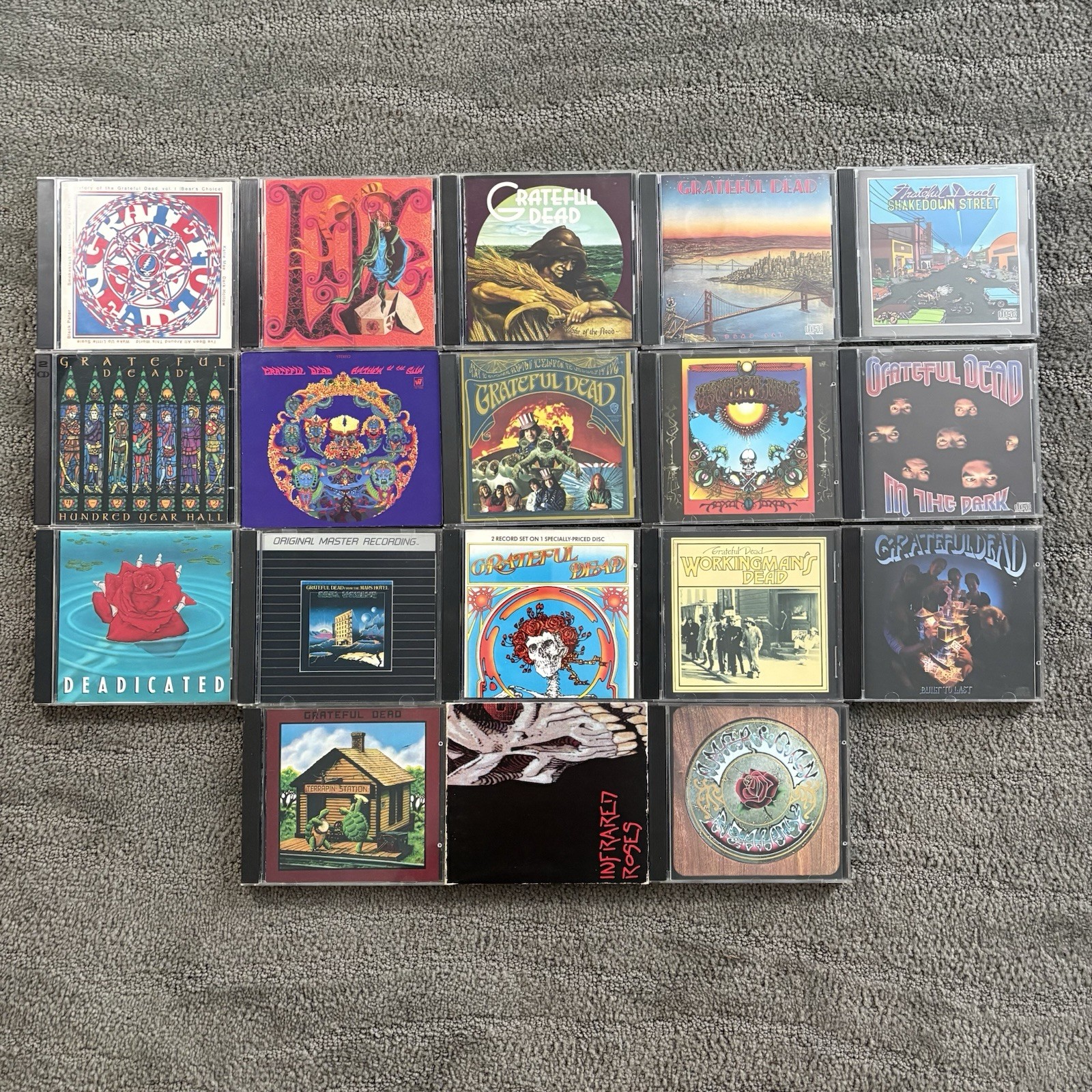 Grateful Dead Jerry Garcia CD Lot Of 18 Various Albums Hundred Year In The Dark