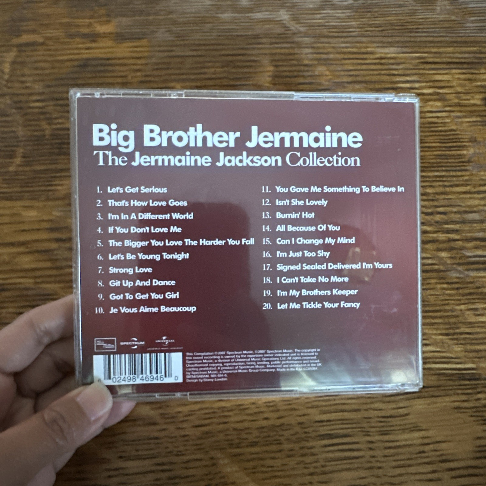JERMAINE JACKSON - Big Brother Jermaine - Motown Collection CD
