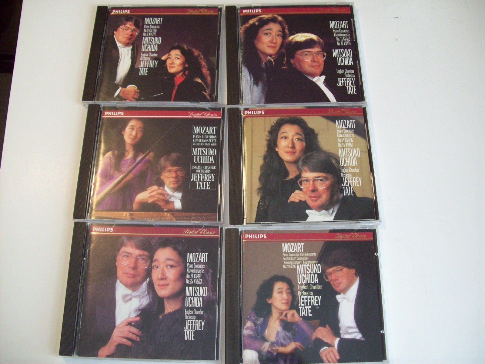 Mitsuko UchidaLot Of 6 CD's - Mozart Piano Concertos