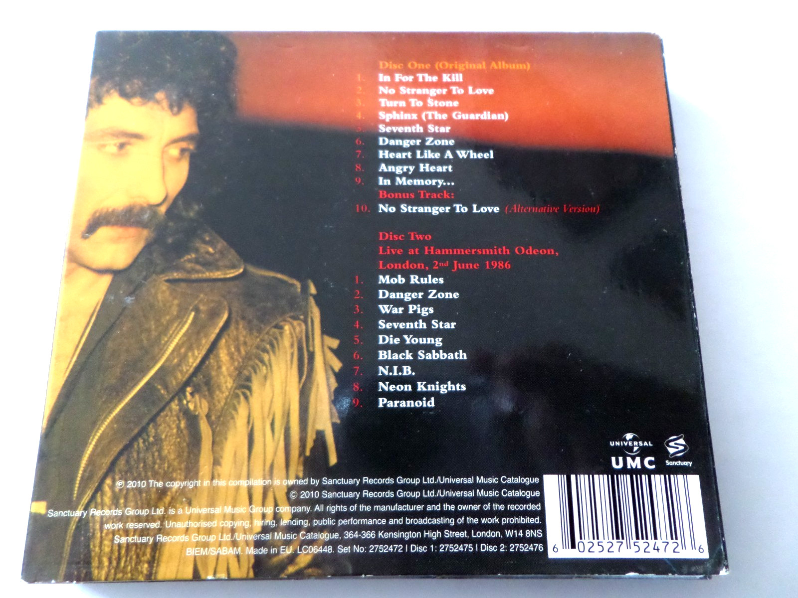 BLACK SABBATH - SEVENTH STAR FEATURING TOMMI IOMMI 2 x CD 2010 digipak