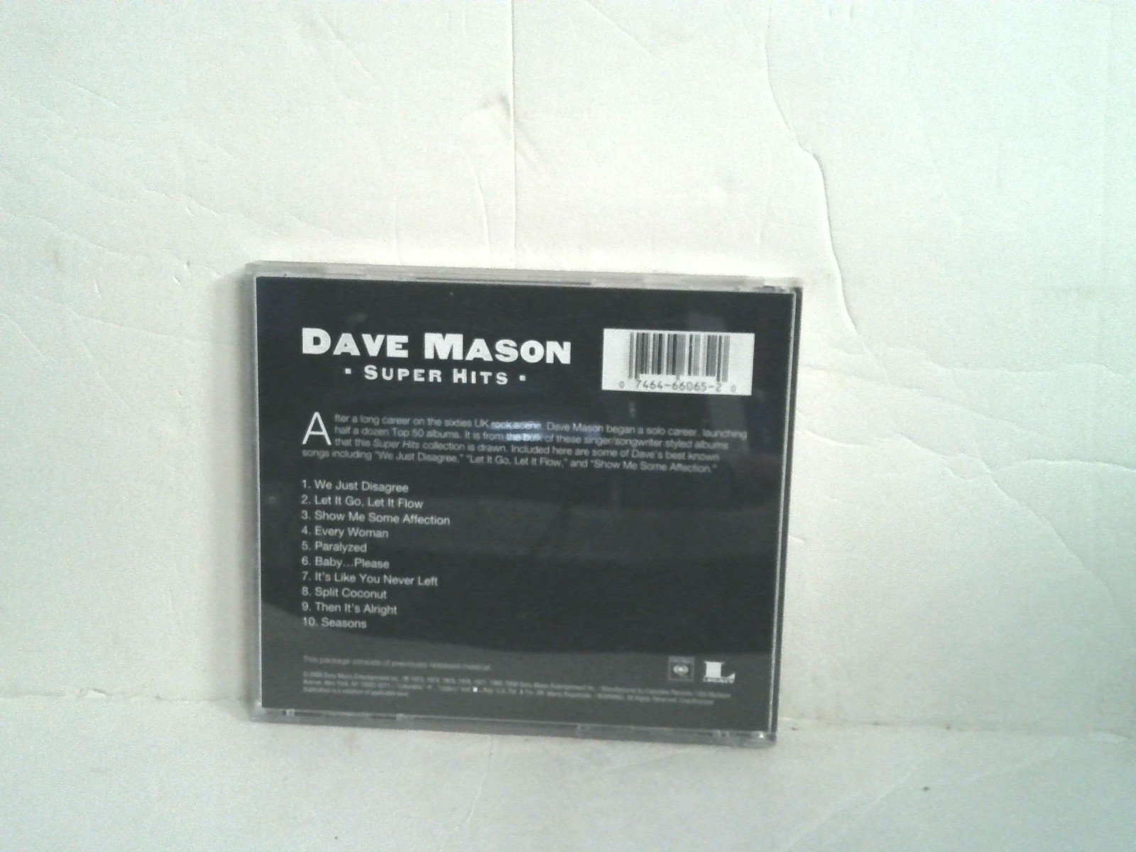 Dave Mason Super Hits CD 2000 Sony Music Entertainment Columbia