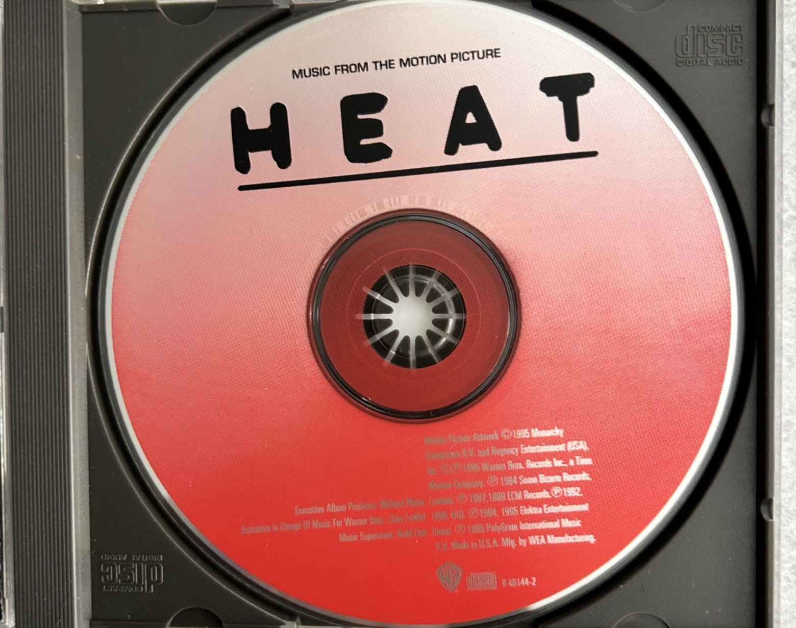Heat (Music From The Motion Picture) CD Moby Lisa Gerrard Kronos Brian Eno