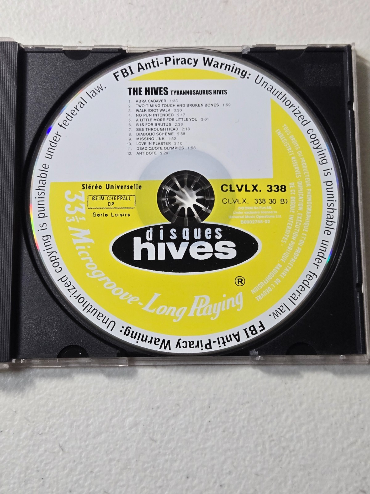 Tyrannosaurus Hives by The Hives (CD, Jul-2004, Interscope Punk Rock