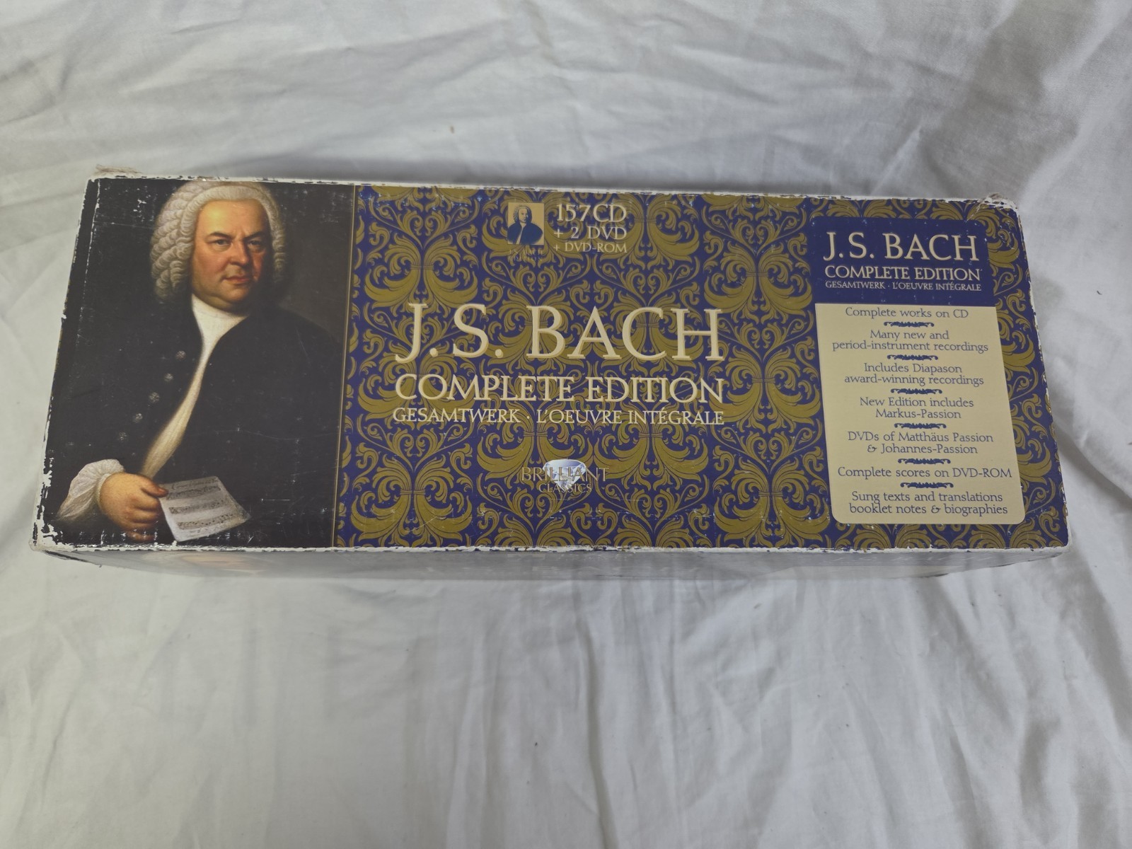 Brilliant Classics JS Bach Complete Edition 157 CD + 2 DVD Box Set- Complete!