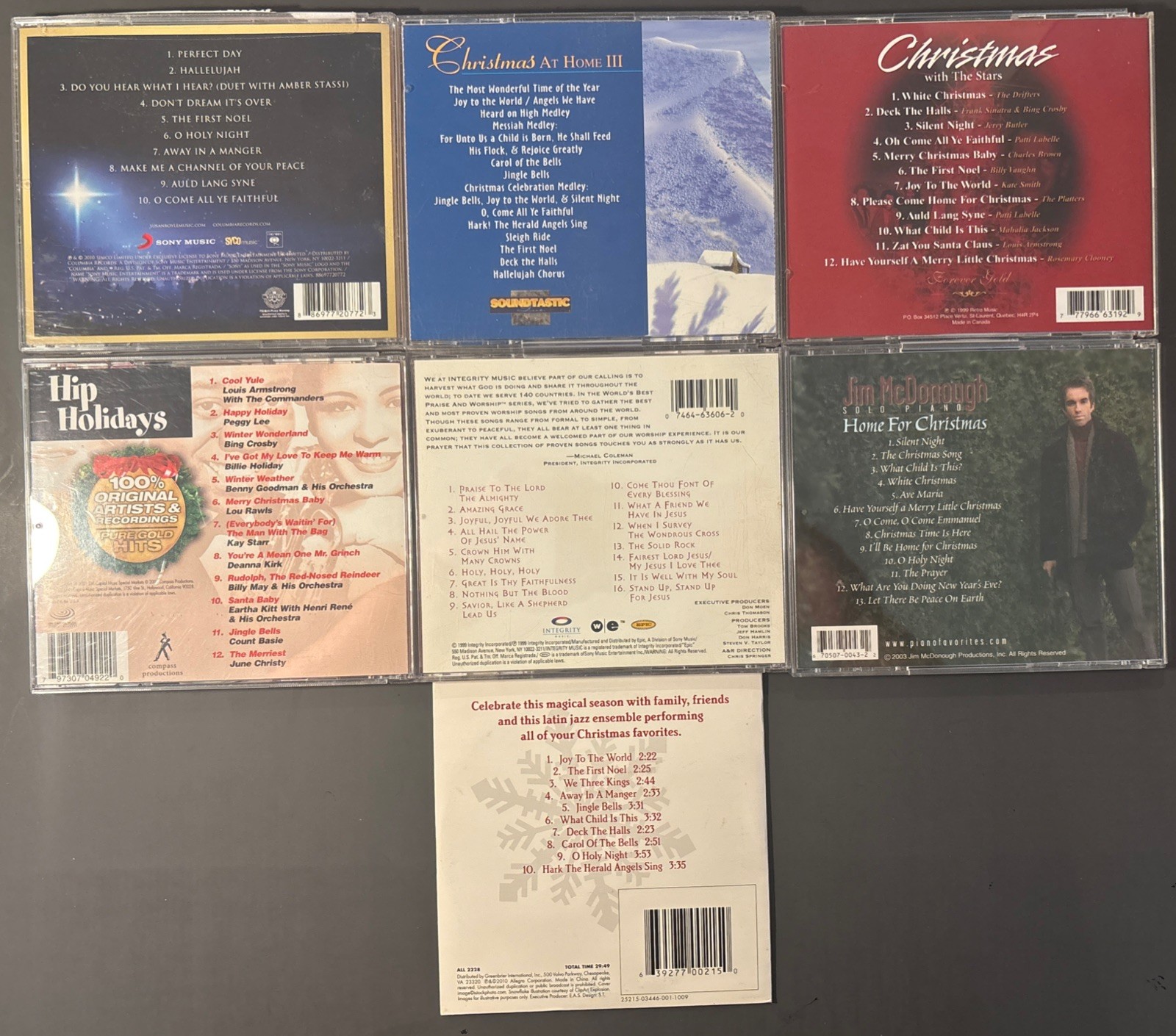 1990s-2010s Christmas CD Lot of 7 Susan Boyle Jim McDonough & Various Artists