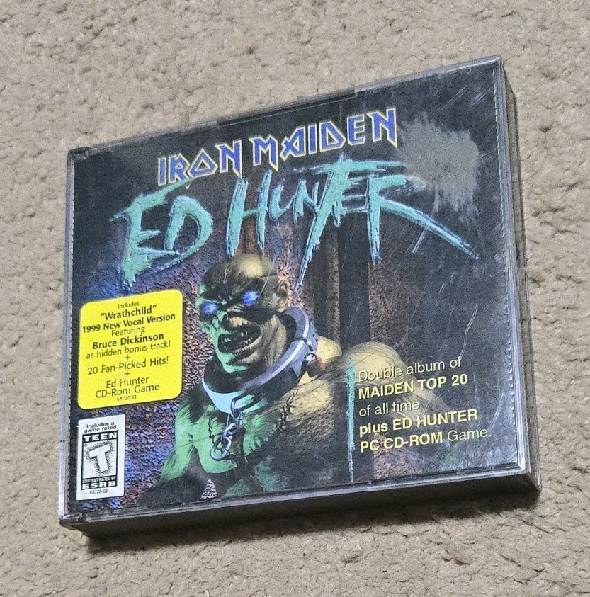 Iron Maiden Ed Hunter 2 CD & 1 PC Game Box Set w Booklet COMPLETE FastFreeShip!