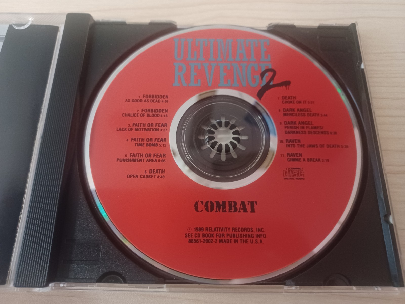 Ultimate Revenge 2 CD Soundtrack Forbidden Death Dark Angel Raven Rare Thrash