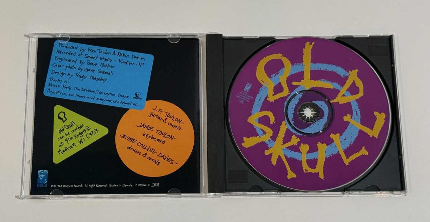 Old Skull Get Outta School CD 1989 Restless Records Lo-Fi Punk Rock