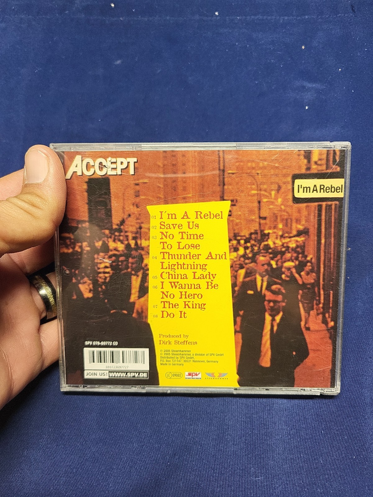ACCEPT - I'm a Rebel CD ~ 2005 Steamhammer ~ RARE GERMAN IMPORT
