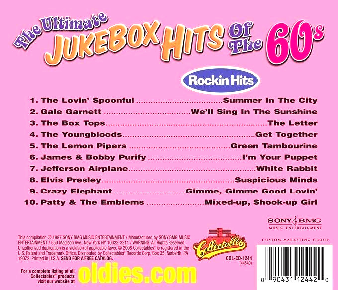 THE ULTIMATE JUKEBOX HITS OF THE 60S - VOLUMES 1/2/3/4+5 & ROCKIN' HITS - NEW!