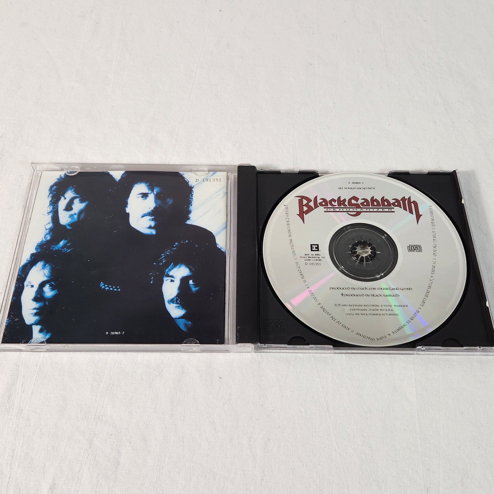 Black Sabbath Dehumanizer (CD 1992) Reprise Records Heavy Metal Rock FREE Ship