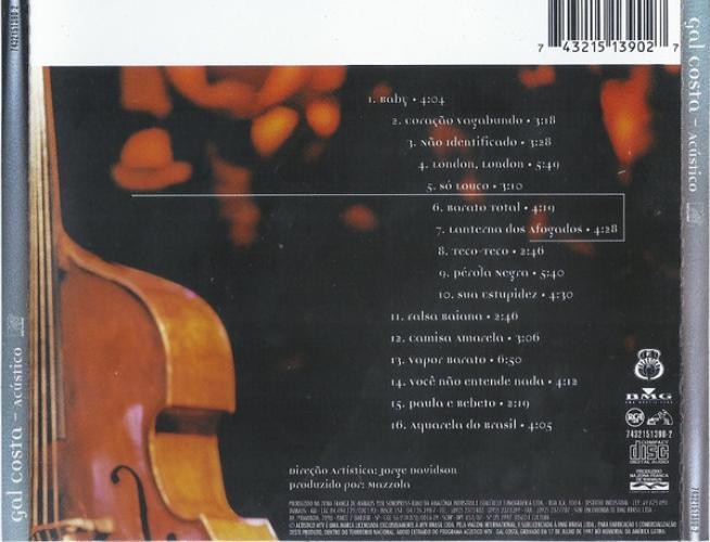 Gal Costa - Acústico MTV (CD, Album, RP) (Very Good Plus (VG+)) - [Location_ rs