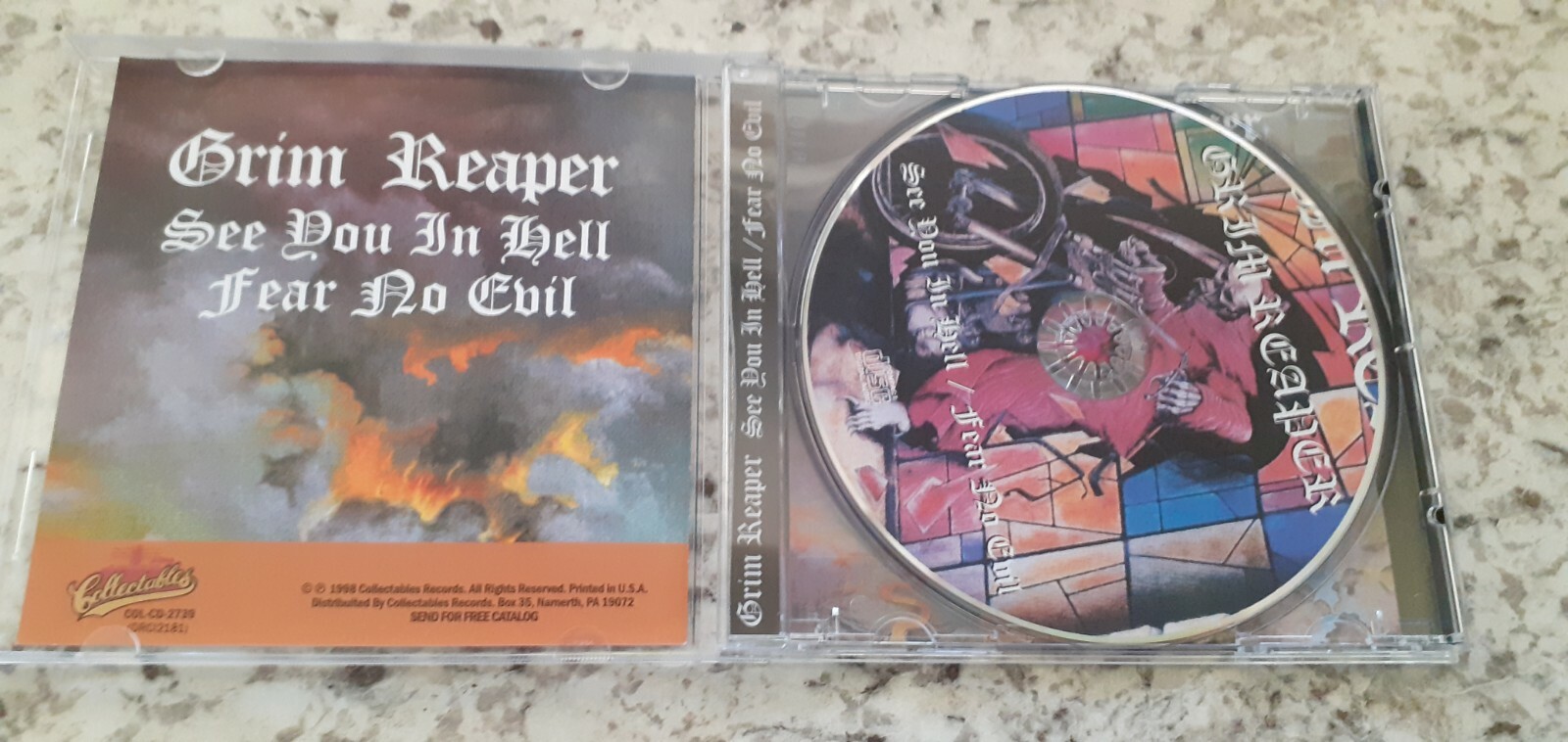 Grim Reaper - See You In Hell/ Fear No Evil Cd 1998. Imported. Heavy Metal CD
