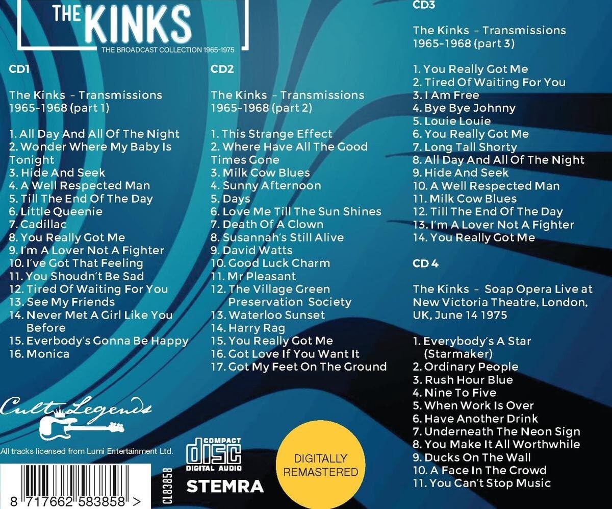 The Kinks – The Broadcast Collection 1965-1975 4 CD Set - Compilation Album