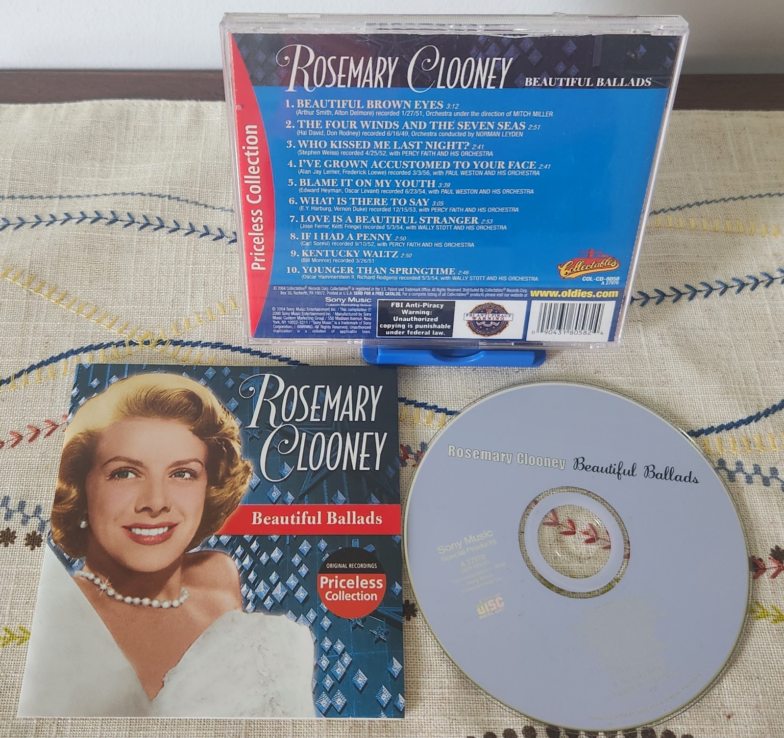 Beautiful Ballads by Rosemary Clooney (2004 Sony) Jazz Pop/Easy Listening Music