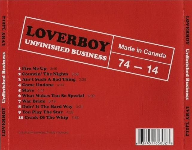 Loverboy - Unfinished Business (CD, Album) (Very Good Plus (VG+)) - 4251274197