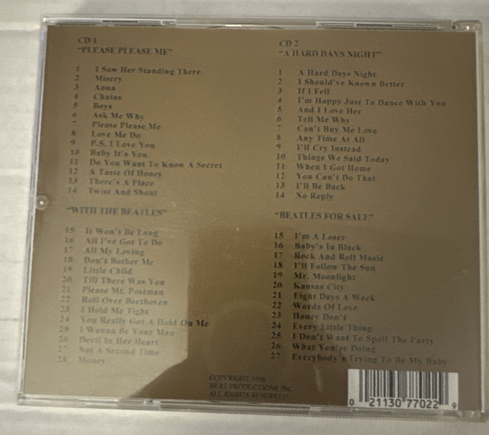 Vintage Beatles First Four In Stereo 2 CD Set EMI Parlophone Holland Pressing