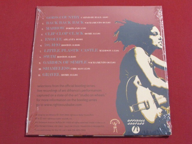 ANI DIFRANCO OFFICIAL BOOTLEG SERIES SAMPLER 2017 11 TRK PROMO CD IN SHRINK OOP