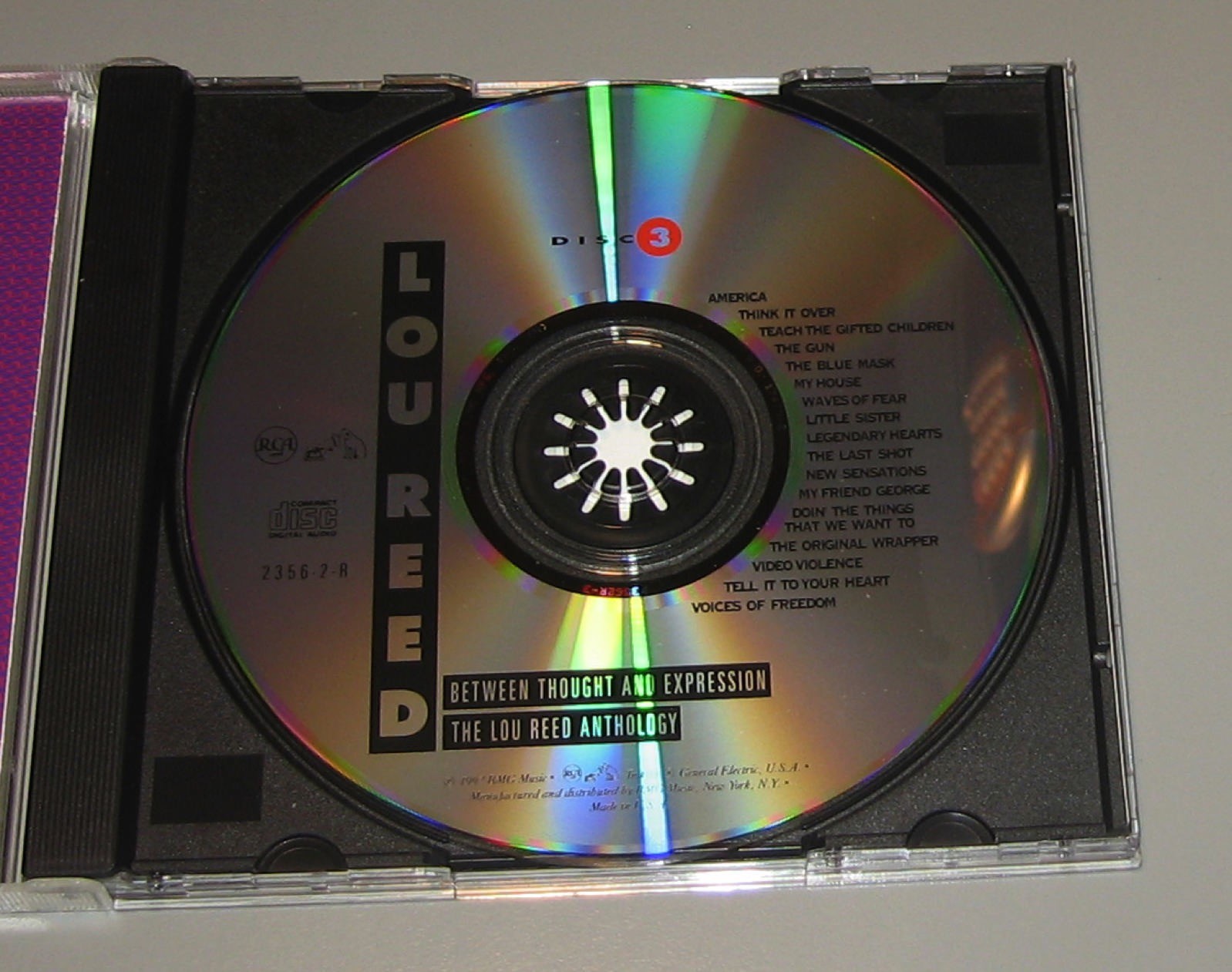 Lou Reed - Between Though And Expression: The Lou Reed Anthology" Disc #3 CD