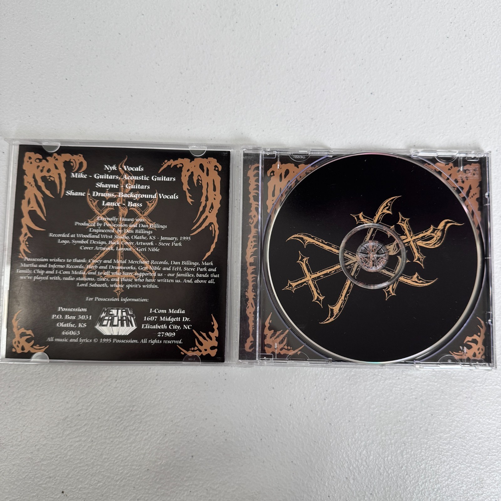 POSSESSION Eternally Haunt CD 1995 Metal Merchant Kansas Death Metal RARE OOP