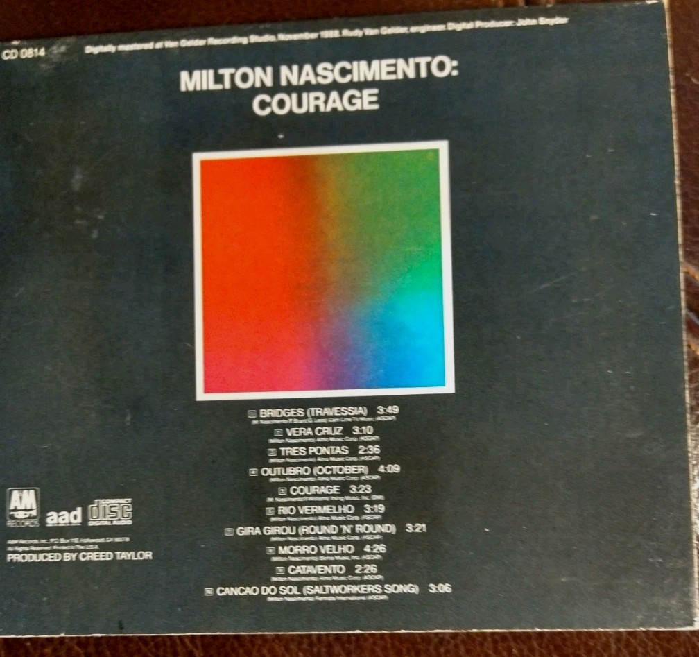 MILTON NASCIMENTO: Brazil Jazz: COURAGE : CD EX/EX Guaranteed To Play Right