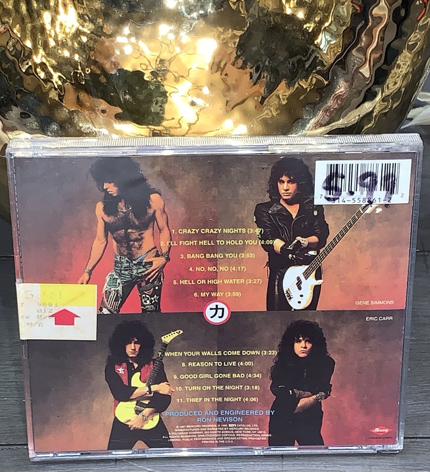 B6 Crazy Nights Near Mint [Remastered] by Kiss (CD, 1997, Mercury)