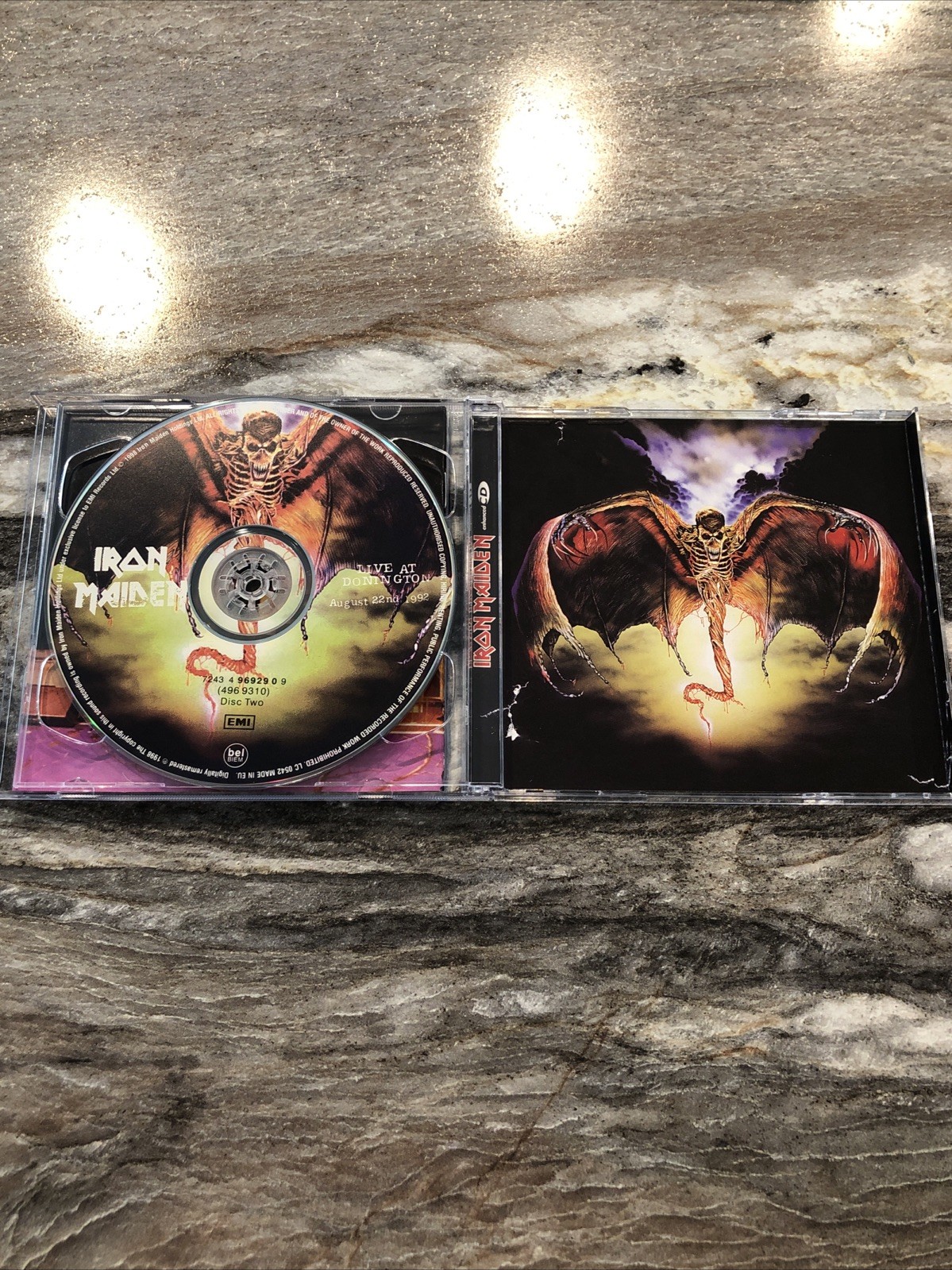 Iron Maiden Live At Donington 1998 CD 2 Disc Set EMI UK EU Perfect Like New