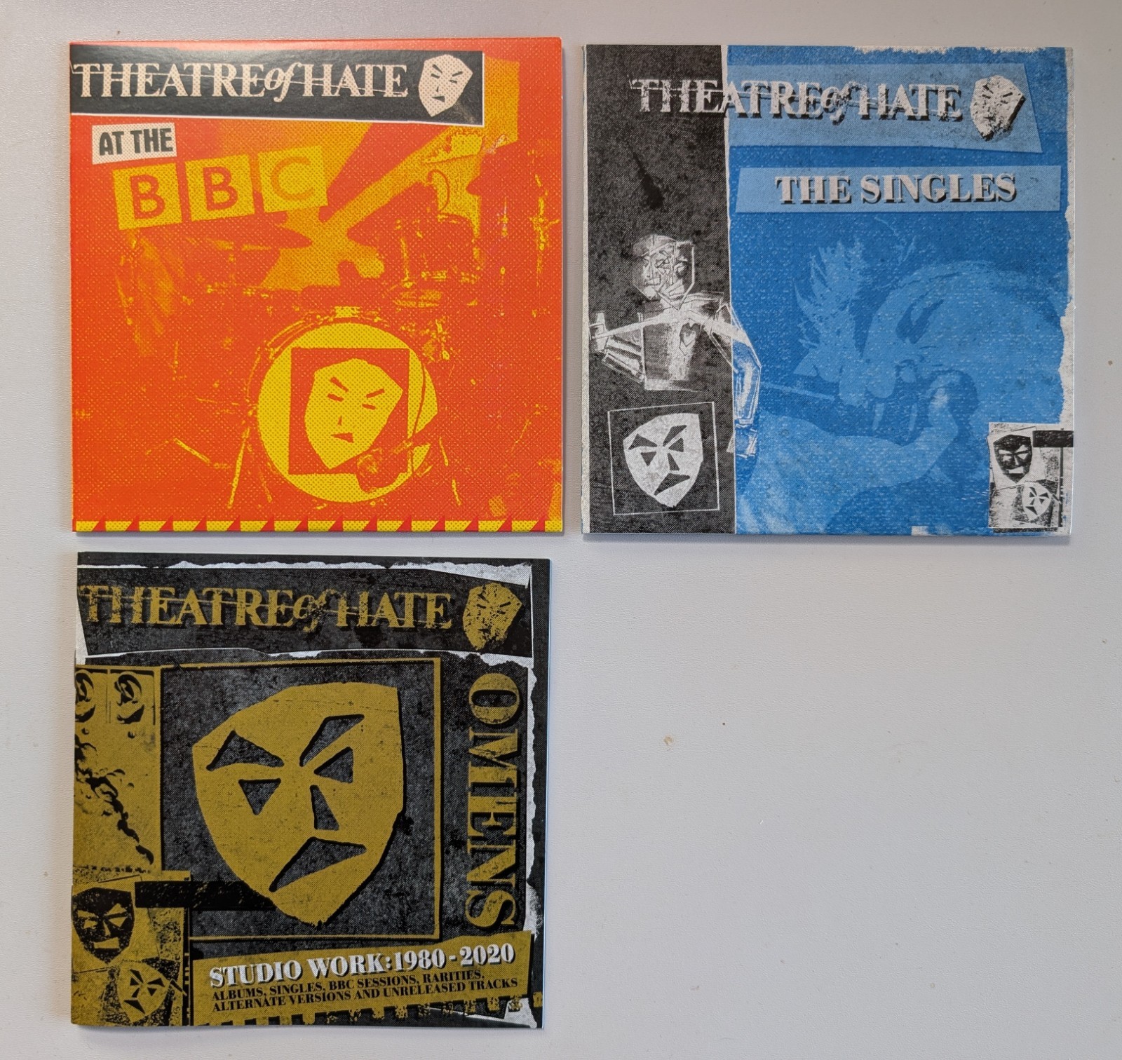 Omens: Studio Work 1980-2020 6xCD Box Set by Theatre of Hate. Free Shipping.
