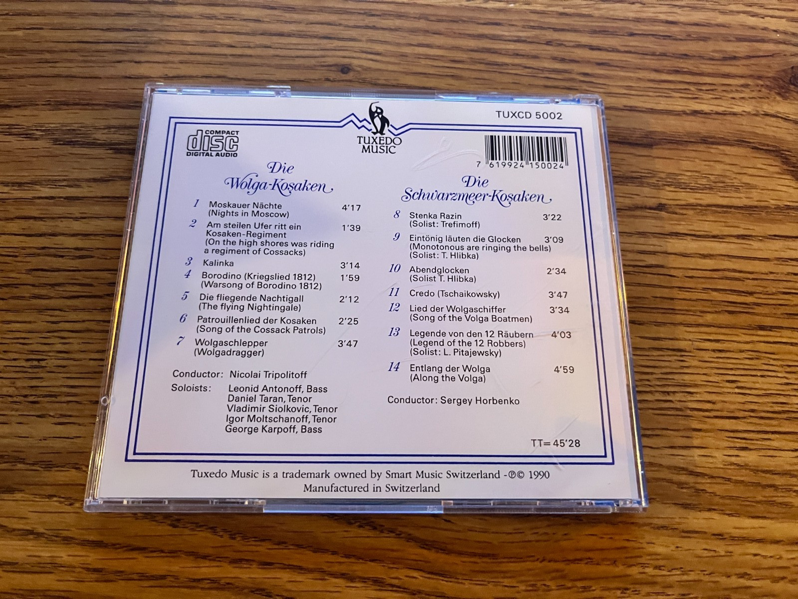 Russian Cossacks: The Volga & Black Sea Cossacks CD (Tuxedo Music TUXCD 5002