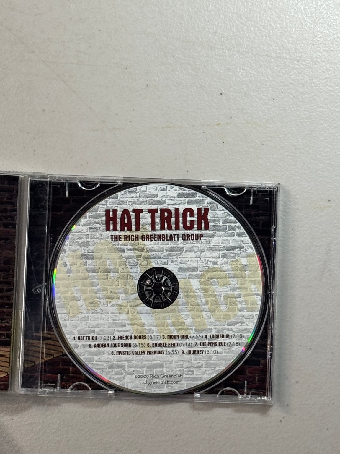 Rich Greenblatt Group – Hat Trick CD 2009 Jazz Vibes Brass Taco Productions