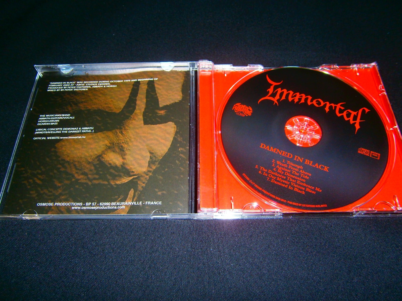 IMMORTAL - Damned in Black. CD