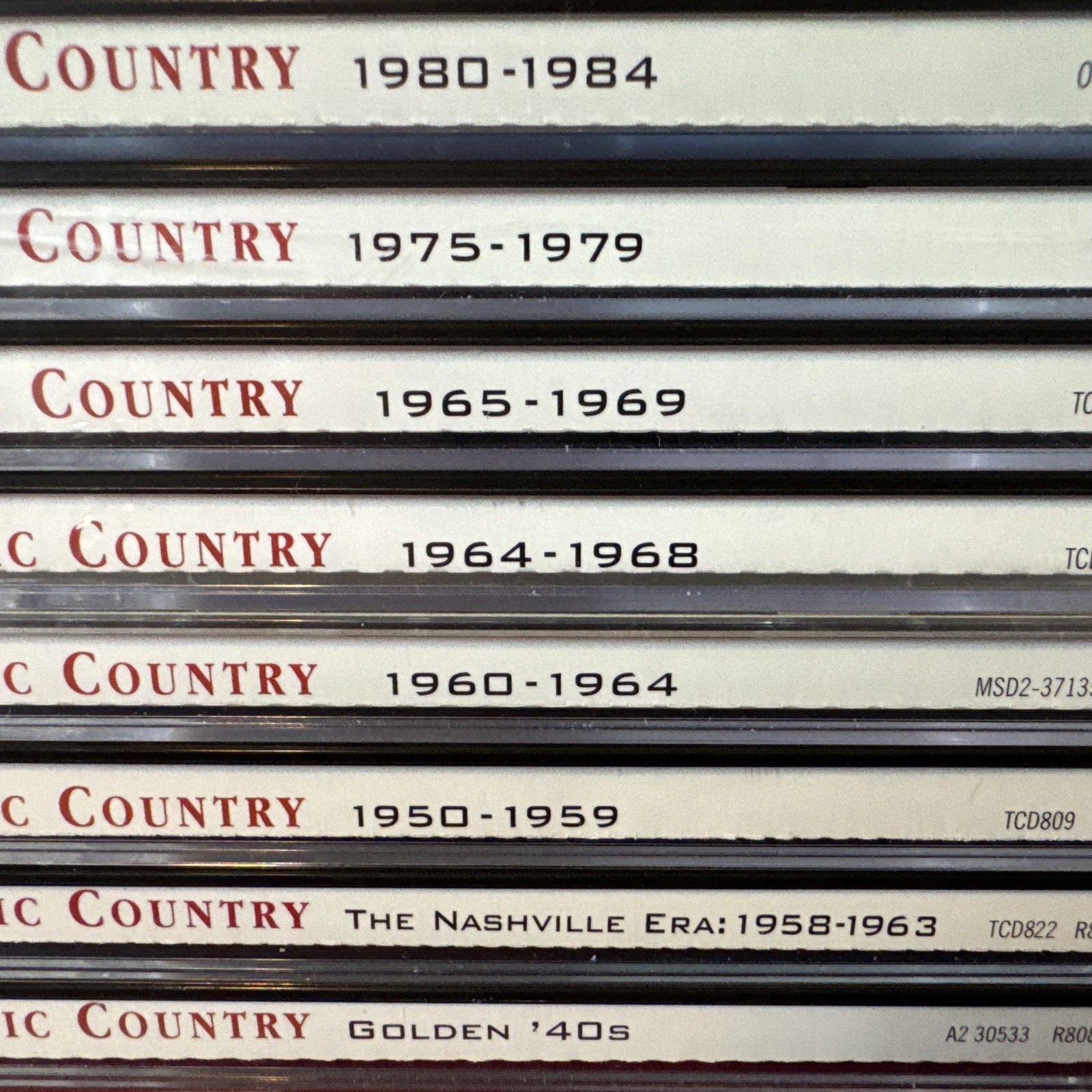 lot of 8 sets 16 CDs , Time Life Classic Country 1940s-1980s