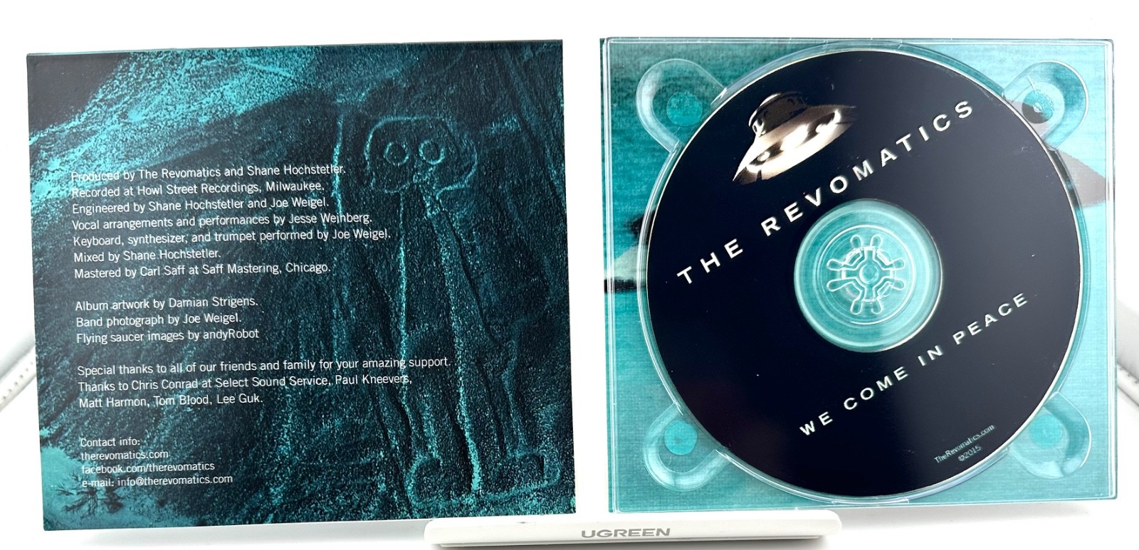 The Revomatics - We Come in Peace (CD, 2015, Self-Released) RARE Modern SURF