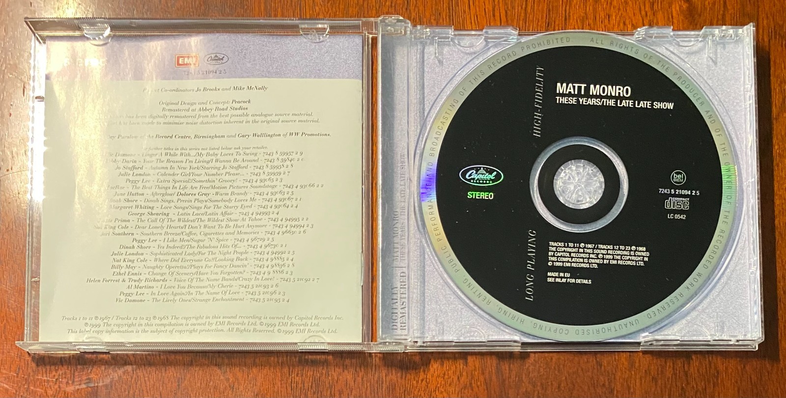 [6 CD's] Matt Monro - Complete Singles Collection & These Years/Late Late Show