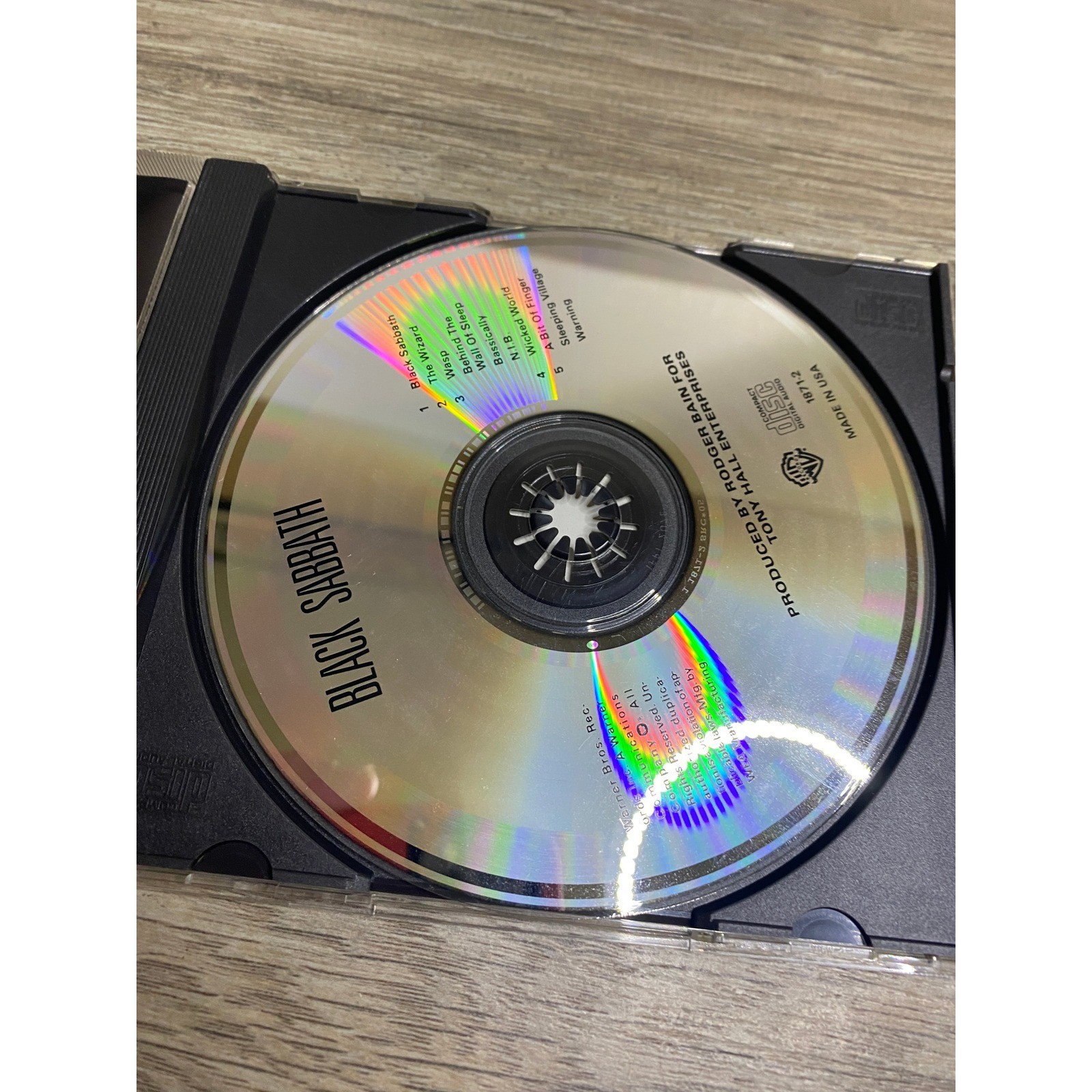 Black Sabbath Self-Titled CD Album Unisex OS Multicolor Excellent 1871-2 Metal