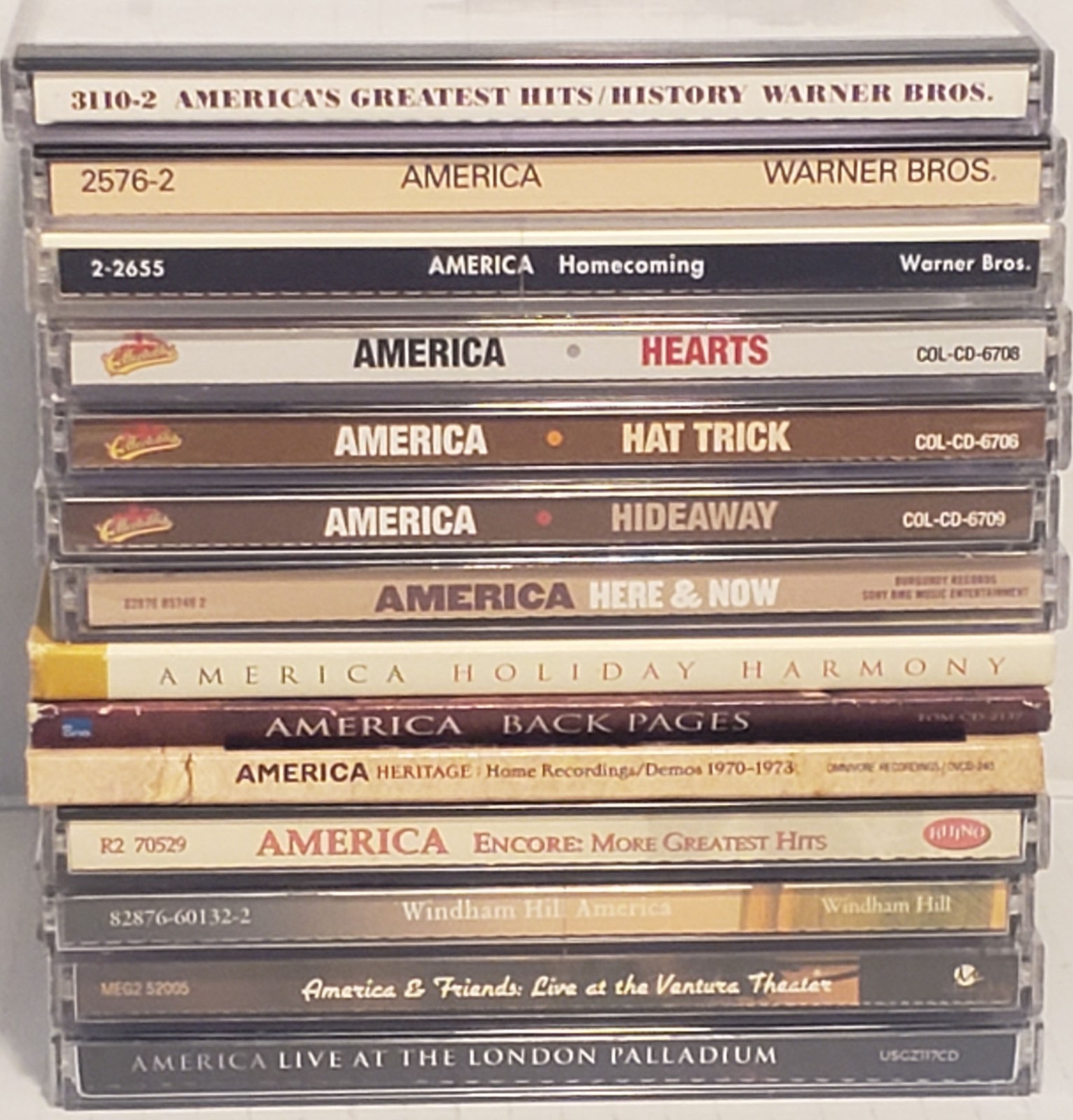 America - CD Collection, 14 different titles, 17 discs total* great addition