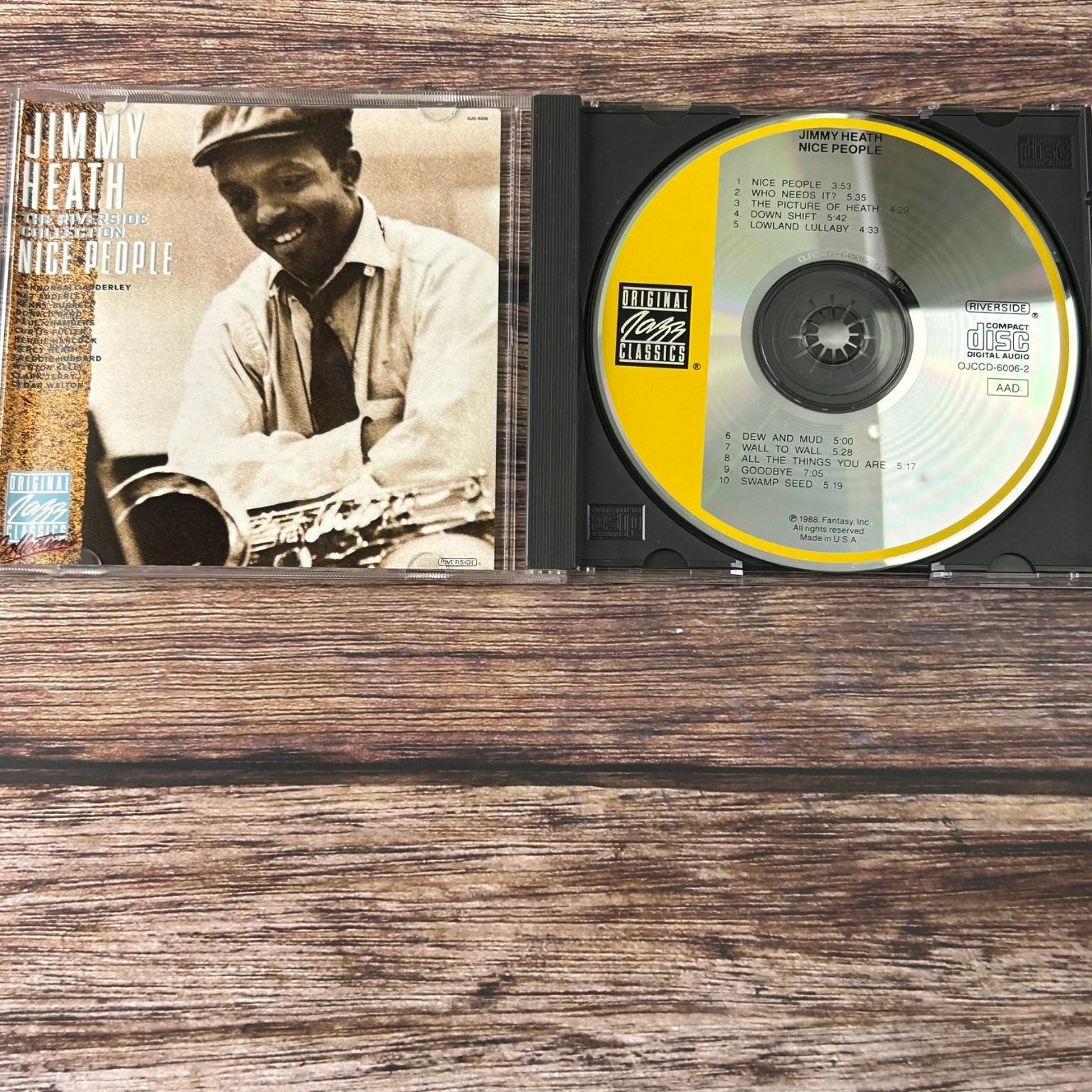 Jimmy Heath – Nice People CD 1988 OJC Riverside Jazz Saxophone